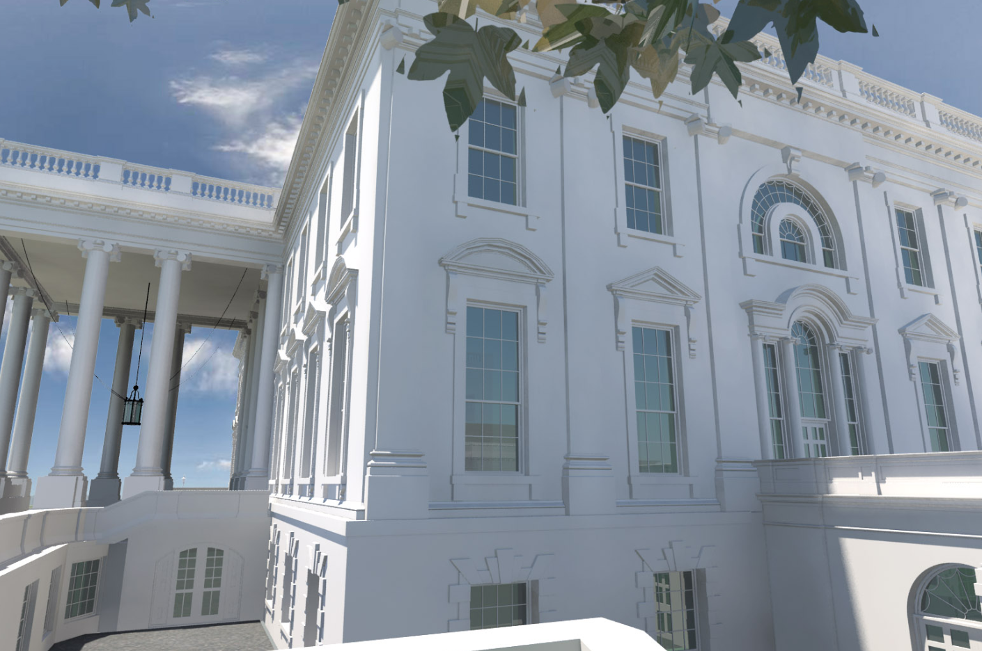 Stantec The Building Information Model (BIM) of the White House in Washington DC.